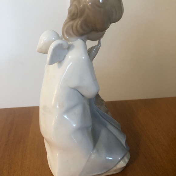 Lladro guardian angel with sleeping baby # 4636 retired - Picture 4 of 7